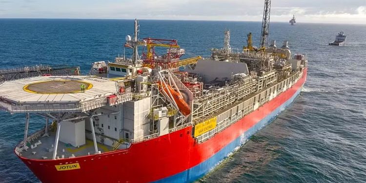 Vår Energi ramps peak production from Jotun FPSO in North Sea